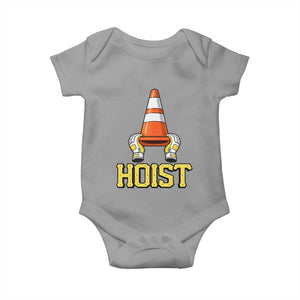 Funny Hoist The Cone Trophy Baby Onesie IYKYK Meme Sports Fan Victory Celebration TS02 Sport Gray Print Your Wear