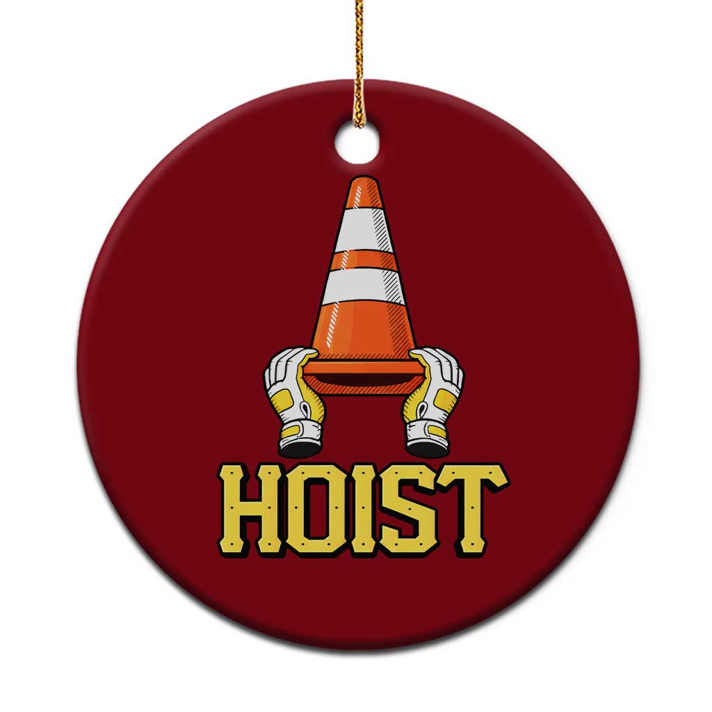 Funny Hoist The Cone Trophy Ceramic Ornament IYKYK Meme Sports Fan Victory Celebration TS02 1pc Red Print Your Wear