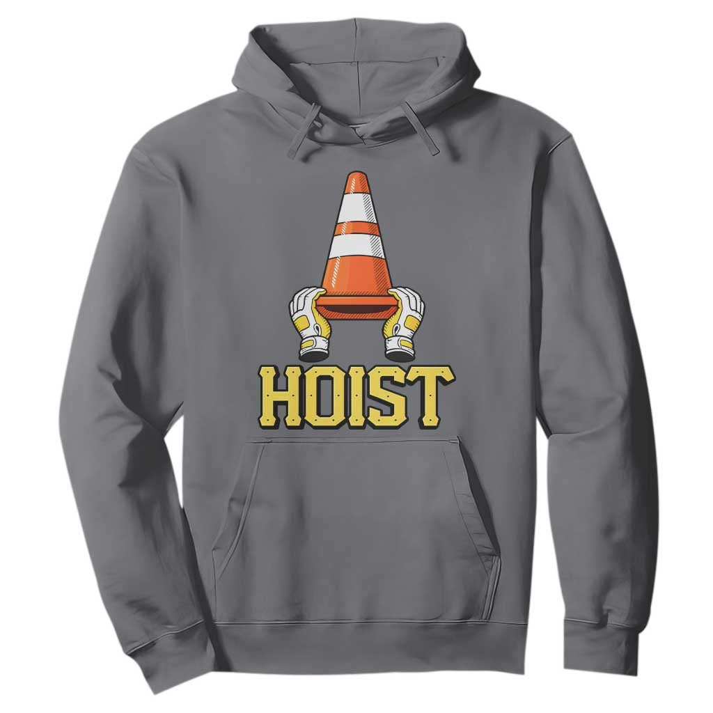 Funny Hoist The Cone Trophy Hoodie IYKYK Meme Sports Fan Victory Celebration TS02 Charcoal Print Your Wear