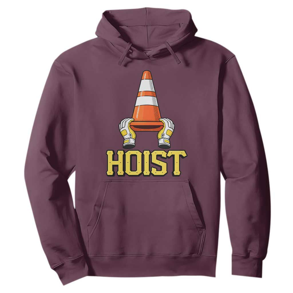 Funny Hoist The Cone Trophy Hoodie IYKYK Meme Sports Fan Victory Celebration TS02 Maroon Print Your Wear