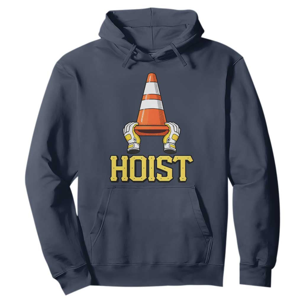 Funny Hoist The Cone Trophy Hoodie IYKYK Meme Sports Fan Victory Celebration TS02 Navy Print Your Wear