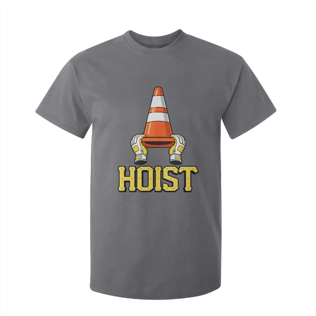 Funny Hoist The Cone Trophy T Shirt For Kid IYKYK Meme Sports Fan Victory Celebration TS02 Charcoal Print Your Wear