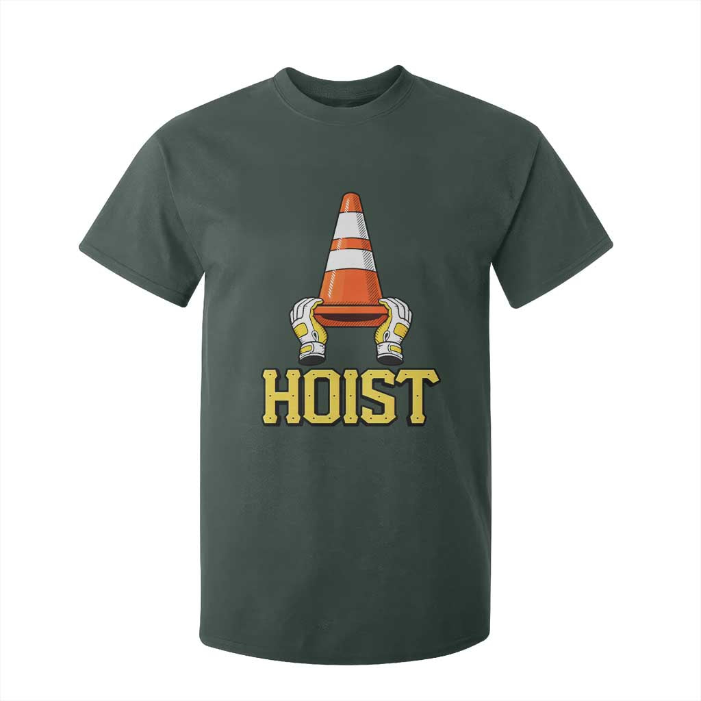 Funny Hoist The Cone Trophy T Shirt For Kid IYKYK Meme Sports Fan Victory Celebration TS02 Dark Forest Green Print Your Wear