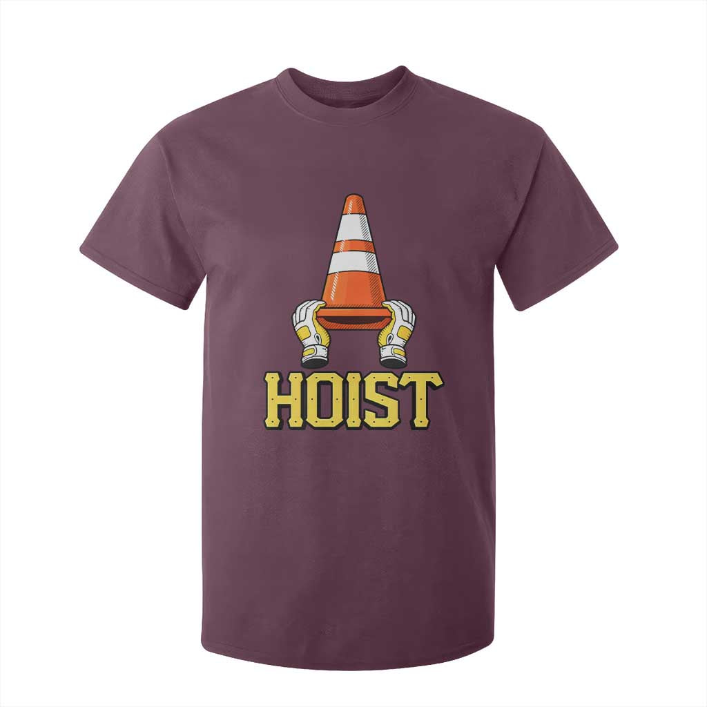 Funny Hoist The Cone Trophy T Shirt For Kid IYKYK Meme Sports Fan Victory Celebration TS02 Maroon Print Your Wear