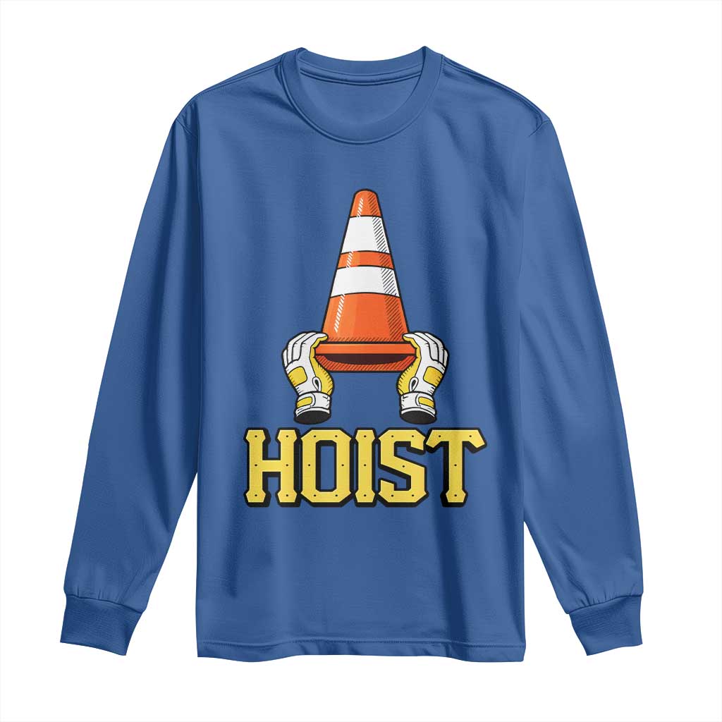 Funny Hoist The Cone Trophy Long Sleeve Shirt IYKYK Meme Sports Fan Victory Celebration TS02 Royal Blue Print Your Wear