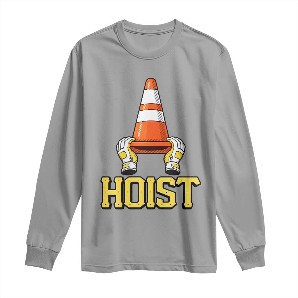 Funny Hoist The Cone Trophy Long Sleeve Shirt IYKYK Meme Sports Fan Victory Celebration TS02 Sport Gray Print Your Wear