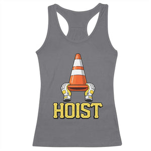 Funny Hoist The Cone Trophy Racerback Tank Top IYKYK Meme Sports Fan Victory Celebration TS02 Charcoal Print Your Wear