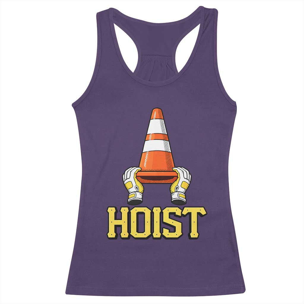 Funny Hoist The Cone Trophy Racerback Tank Top IYKYK Meme Sports Fan Victory Celebration TS02 Purple Print Your Wear