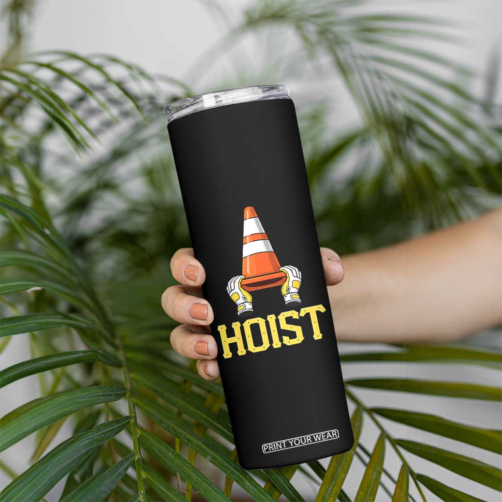 Funny Hoist The Cone Trophy Skinny Tumbler IYKYK Meme Sports Fan Victory Celebration TS02 Print Your Wear