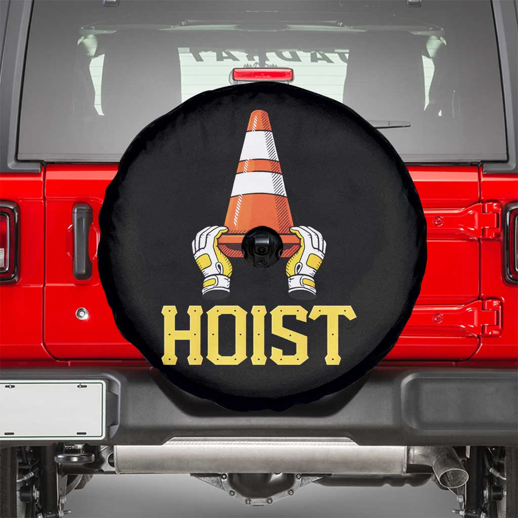 Funny Hoist The Cone Trophy Spare Tire Cover IYKYK Meme Sports Fan Victory Celebration TS02 Black Print Your Wear