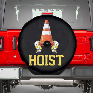 Funny Hoist The Cone Trophy Spare Tire Cover IYKYK Meme Sports Fan Victory Celebration TS02 Black Print Your Wear