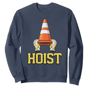 Funny Hoist The Cone Trophy Sweatshirt IYKYK Meme Sports Fan Victory Celebration TS02 Navy Print Your Wear