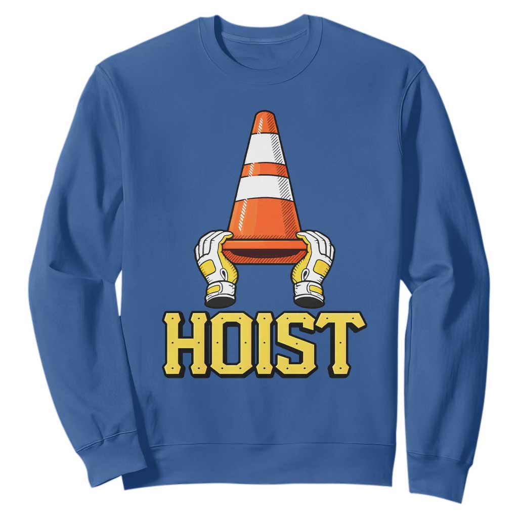 Funny Hoist The Cone Trophy Sweatshirt IYKYK Meme Sports Fan Victory Celebration TS02 Royal Blue Print Your Wear