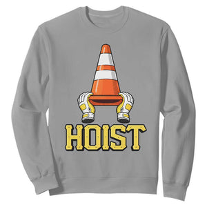 Funny Hoist The Cone Trophy Sweatshirt IYKYK Meme Sports Fan Victory Celebration TS02 Sport Gray Print Your Wear