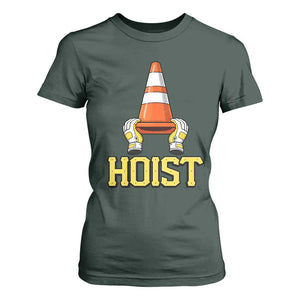 Funny Hoist The Cone Trophy T Shirt For Women IYKYK Meme Sports Fan Victory Celebration TS02 Dark Forest Green Print Your Wear