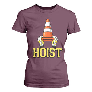 Funny Hoist The Cone Trophy T Shirt For Women IYKYK Meme Sports Fan Victory Celebration TS02 Maroon Print Your Wear