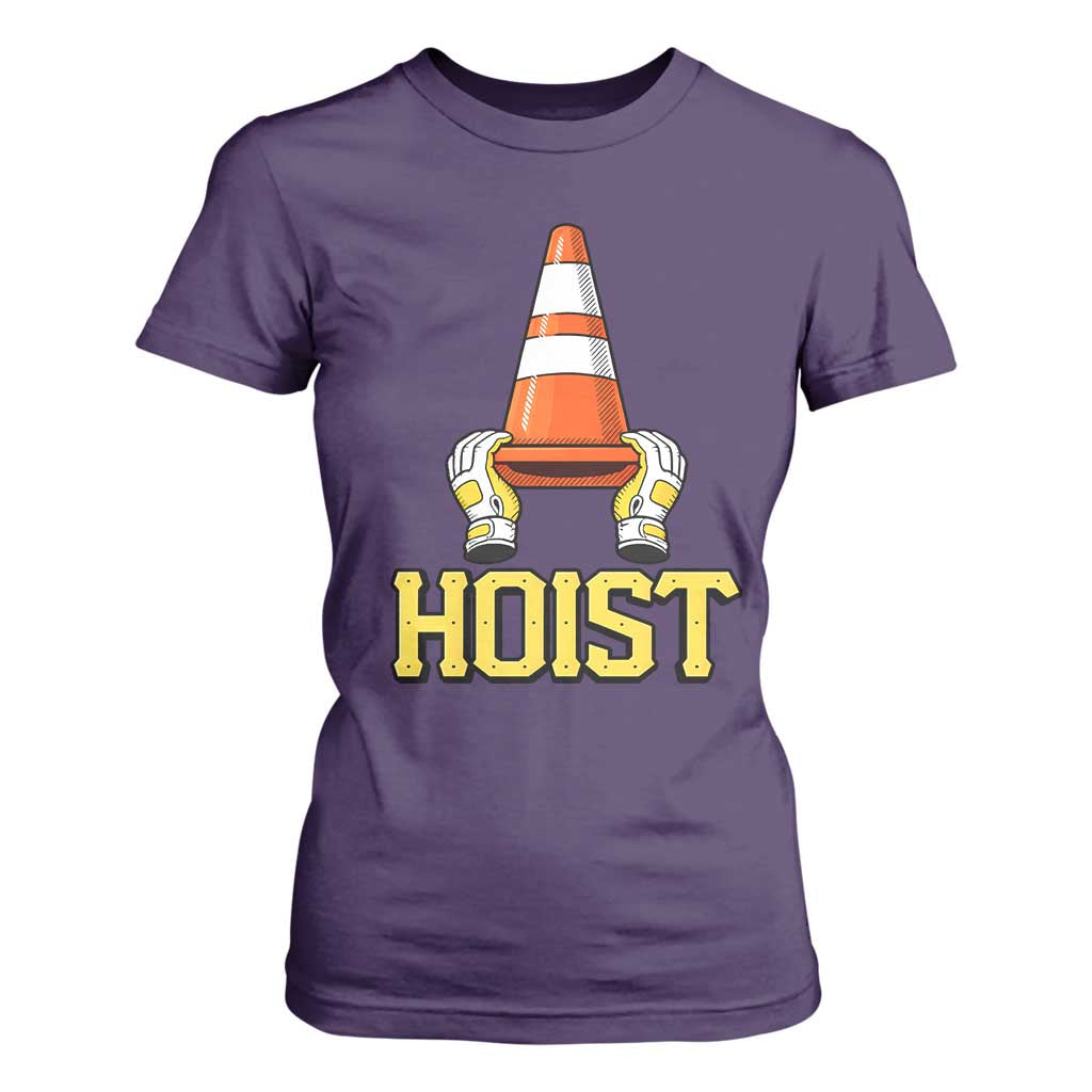 Funny Hoist The Cone Trophy T Shirt For Women IYKYK Meme Sports Fan Victory Celebration TS02 Purple Print Your Wear