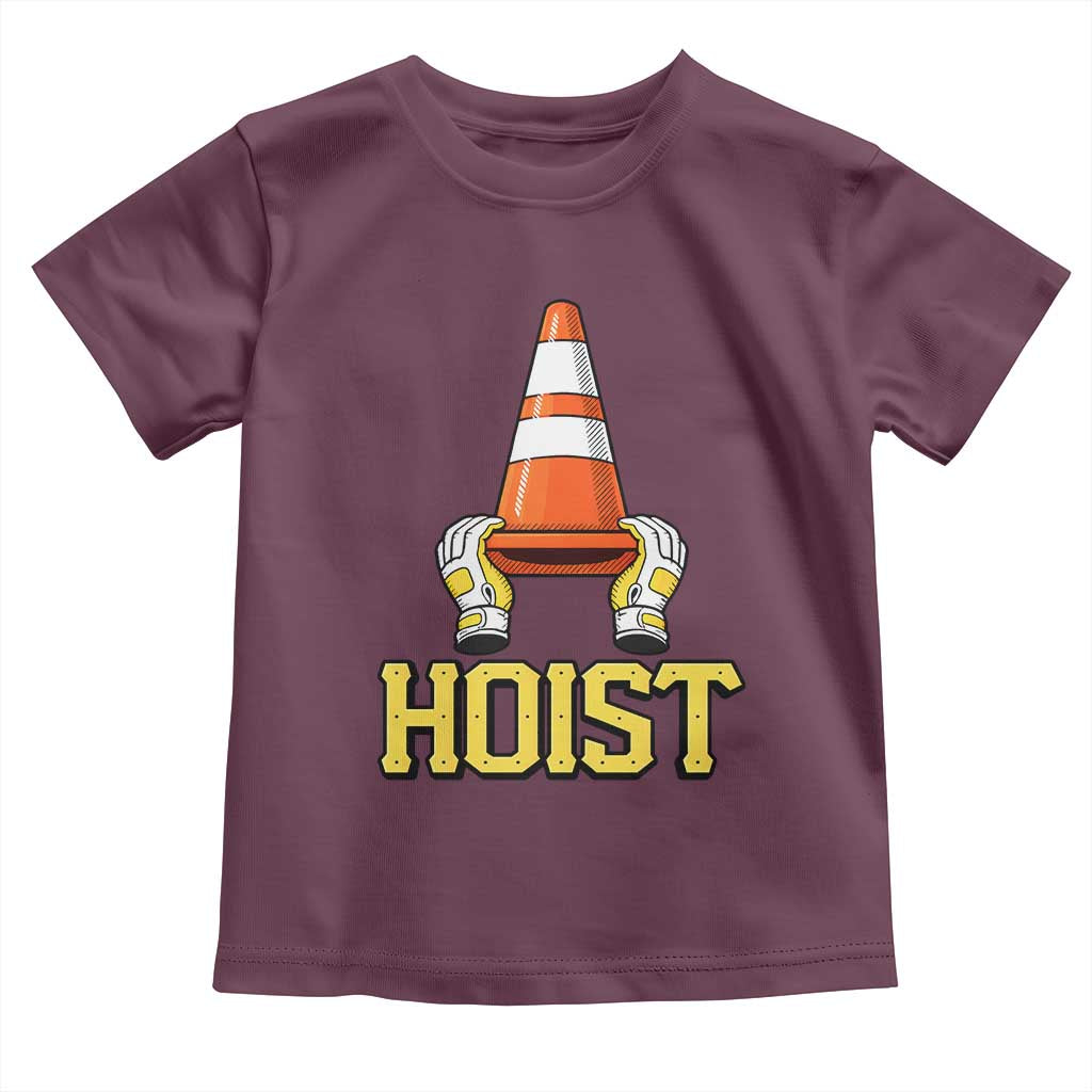 Funny Hoist The Cone Trophy Toddler T Shirt IYKYK Meme Sports Fan Victory Celebration TS02 Maroon Print Your Wear