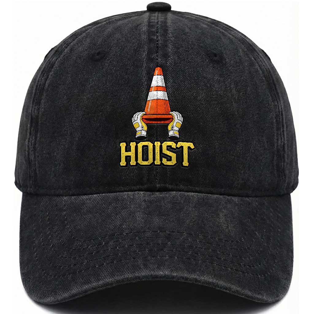 Funny Hoist The Cone Trophy Washed Cotton Baseball Cap IYKYK Meme Sports Fan Victory Celebration TS02 Print Your Wear