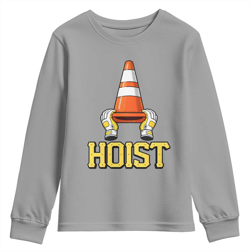 Funny Hoist The Cone Trophy Youth Sweatshirt IYKYK Meme Sports Fan Victory Celebration TS02 Sport Gray Print Your Wear
