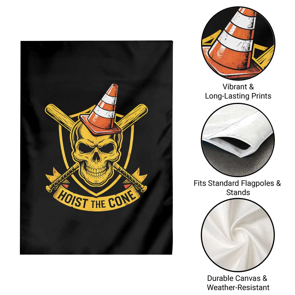 Funny Hoist The Cone Skull Garden Flag IYKYK Meme Gritty Victory Celebration Sports Fan TS02 Print Your Wear