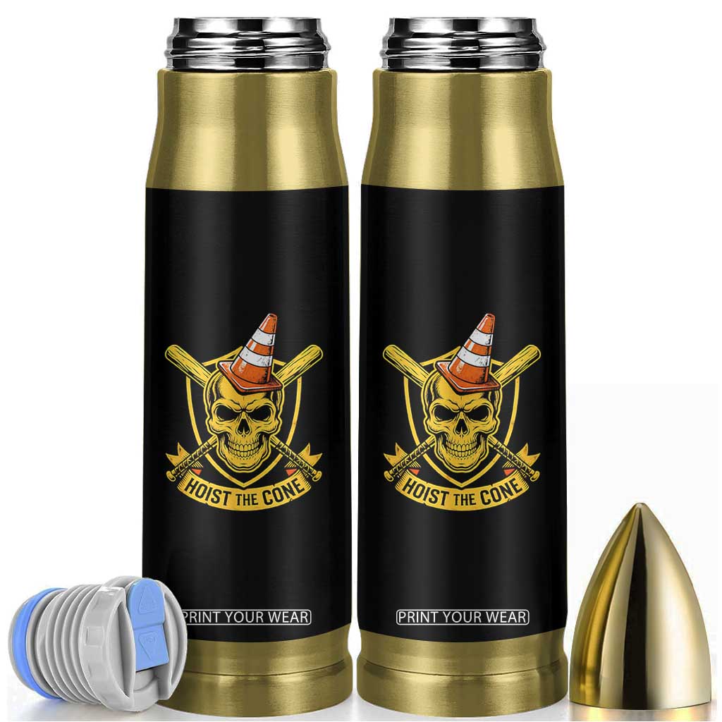Funny Hoist The Cone Skull Bullet Tumbler IYKYK Meme Gritty Victory Celebration Sports Fan TS02 Black Print Your Wear