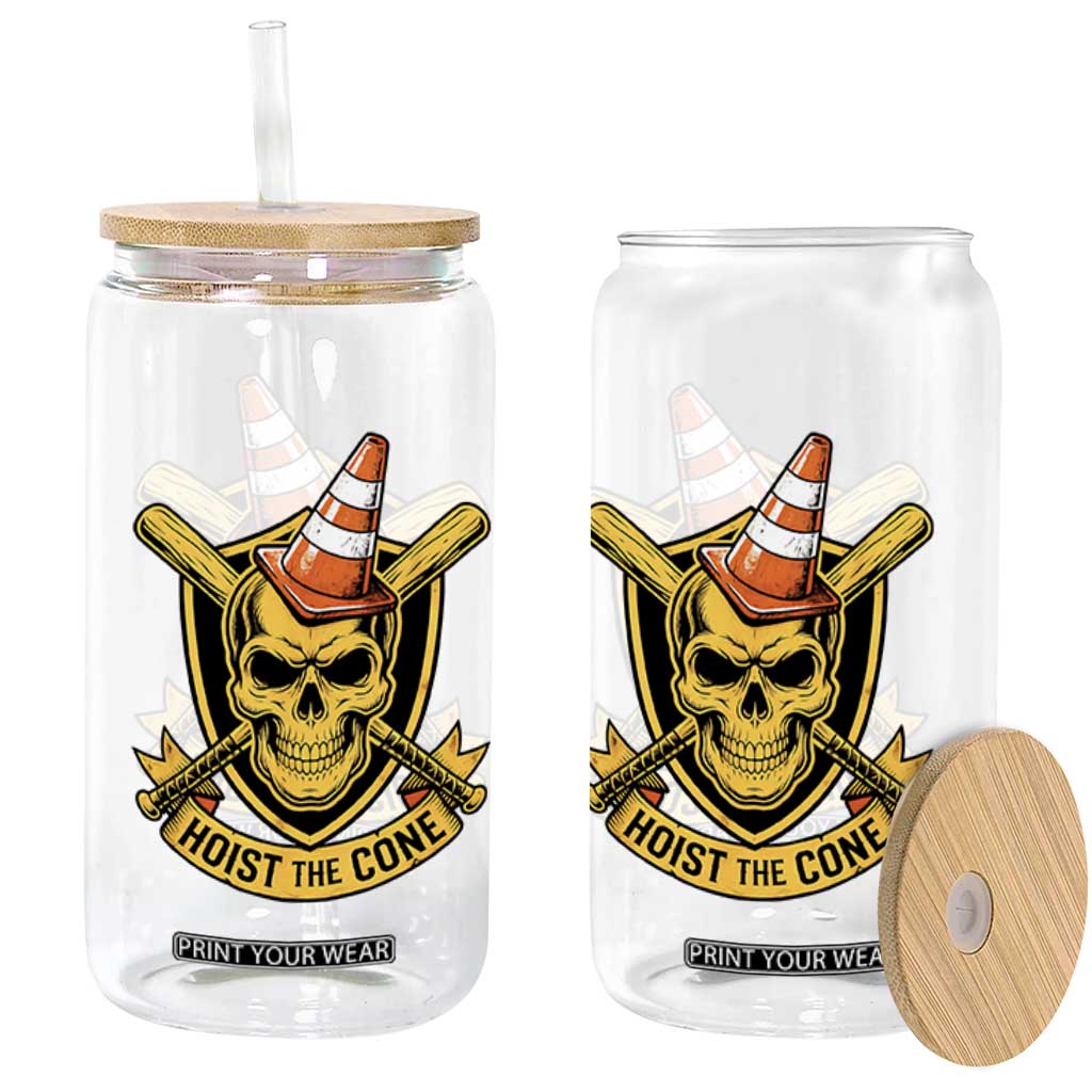 Funny Hoist The Cone Skull Glass Can IYKYK Meme Gritty Victory Celebration Sports Fan TS02 Print Your Wear