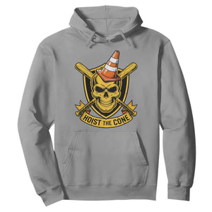 Funny Hoist The Cone Skull Hoodie IYKYK Meme Gritty Victory Celebration Sports Fan TS02 Sport Gray Print Your Wear