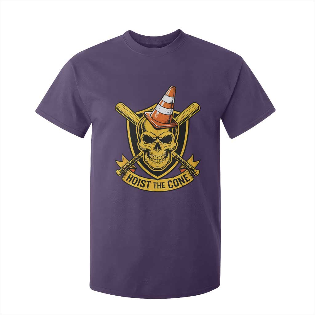 Funny Hoist The Cone Skull T Shirt For Kid IYKYK Meme Gritty Victory Celebration Sports Fan TS02 Purple Print Your Wear