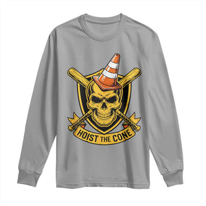 Funny Hoist The Cone Skull Long Sleeve Shirt IYKYK Meme Gritty Victory Celebration Sports Fan TS02 Sport Gray Print Your Wear