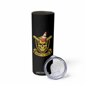 Funny Hoist The Cone Skull Skinny Tumbler IYKYK Meme Gritty Victory Celebration Sports Fan TS02 Print Your Wear