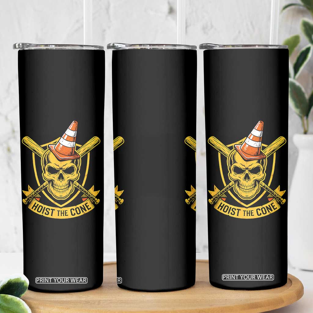 Funny Hoist The Cone Skull Skinny Tumbler IYKYK Meme Gritty Victory Celebration Sports Fan TS02 Print Your Wear