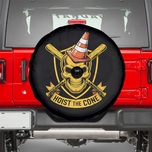 Funny Hoist The Cone Skull Spare Tire Cover IYKYK Meme Gritty Victory Celebration Sports Fan TS02 Black Print Your Wear