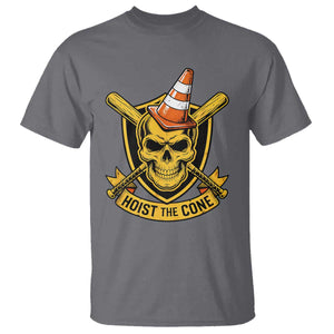 Funny Hoist The Cone Skull T Shirt IYKYK Meme Gritty Victory Celebration Sports Fan TS02 Charcoal Print Your Wear