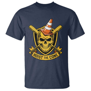 Funny Hoist The Cone Skull T Shirt IYKYK Meme Gritty Victory Celebration Sports Fan TS02 Navy Print Your Wear