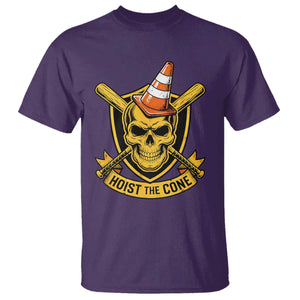 Funny Hoist The Cone Skull T Shirt IYKYK Meme Gritty Victory Celebration Sports Fan TS02 Purple Print Your Wear