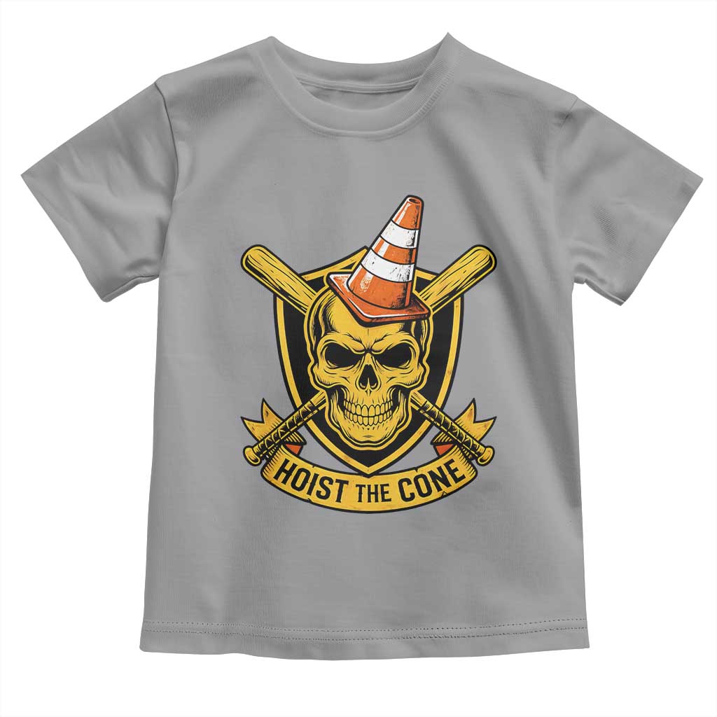 Funny Hoist The Cone Skull Toddler T Shirt IYKYK Meme Gritty Victory Celebration Sports Fan TS02 Sport Gray Print Your Wear