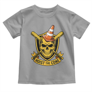 Funny Hoist The Cone Skull Toddler T Shirt IYKYK Meme Gritty Victory Celebration Sports Fan TS02 Sport Gray Print Your Wear