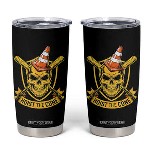 Funny Hoist The Cone Skull Tumbler Cup IYKYK Meme Gritty Victory Celebration Sports Fan TS02 Black Print Your Wear