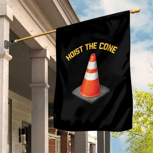 Vintage Hoist The Cone Victory Graphic Garden Flag Funny Baseball Fan Pride Celebration IYKYK Meme TS02 Print Your Wear