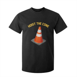 Vintage Hoist The Cone Victory Graphic T Shirt For Kid Funny Baseball Fan Pride Celebration IYKYK Meme TS02 Black Print Your Wear