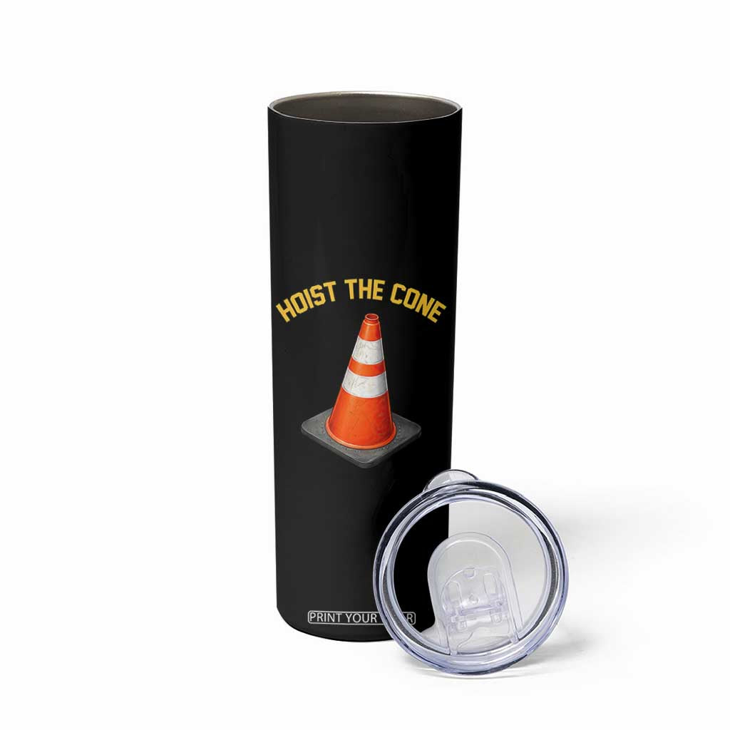 Vintage Hoist The Cone Victory Graphic Skinny Tumbler Funny Baseball Fan Pride Celebration IYKYK Meme TS02 Print Your Wear