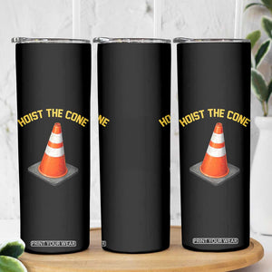 Vintage Hoist The Cone Victory Graphic Skinny Tumbler Funny Baseball Fan Pride Celebration IYKYK Meme TS02 Print Your Wear