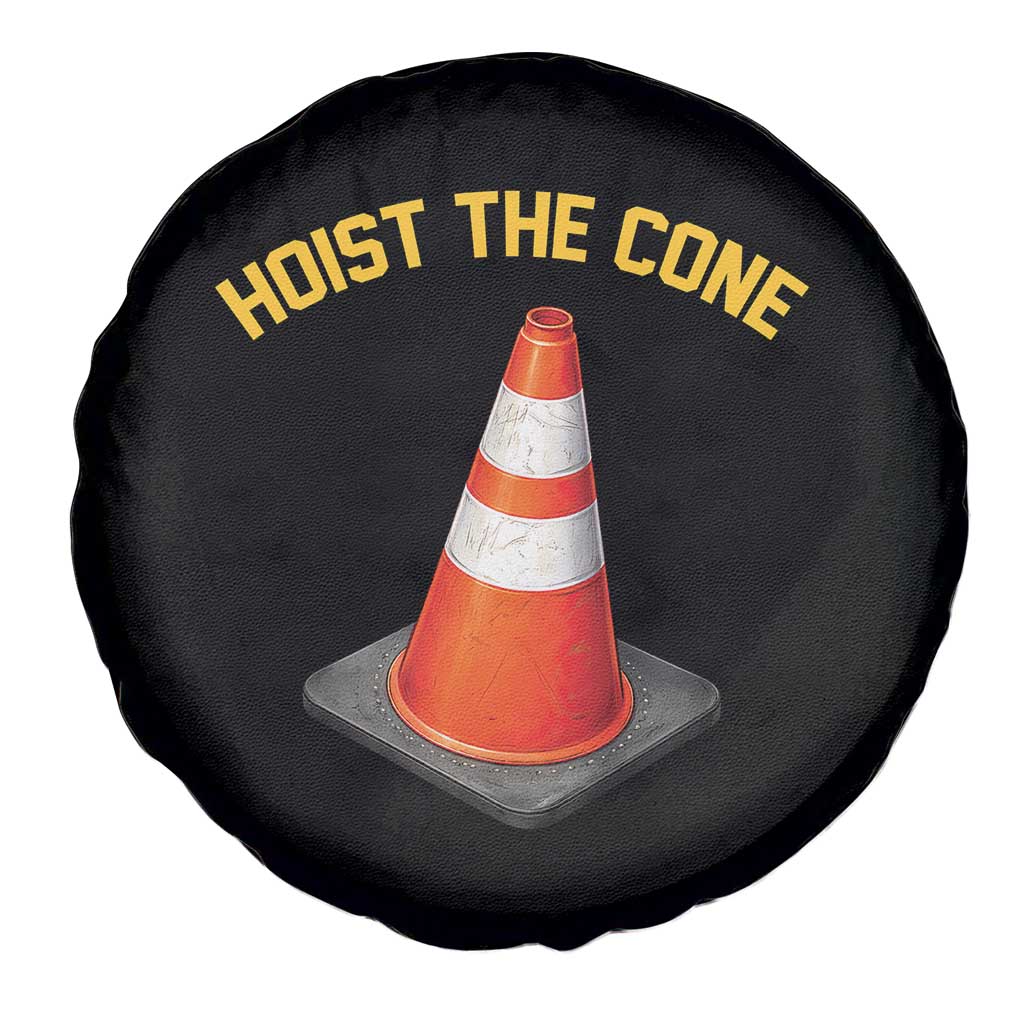 Vintage Hoist The Cone Victory Graphic Spare Tire Cover Funny Baseball Fan Pride Celebration IYKYK Meme TS02 Print Your Wear