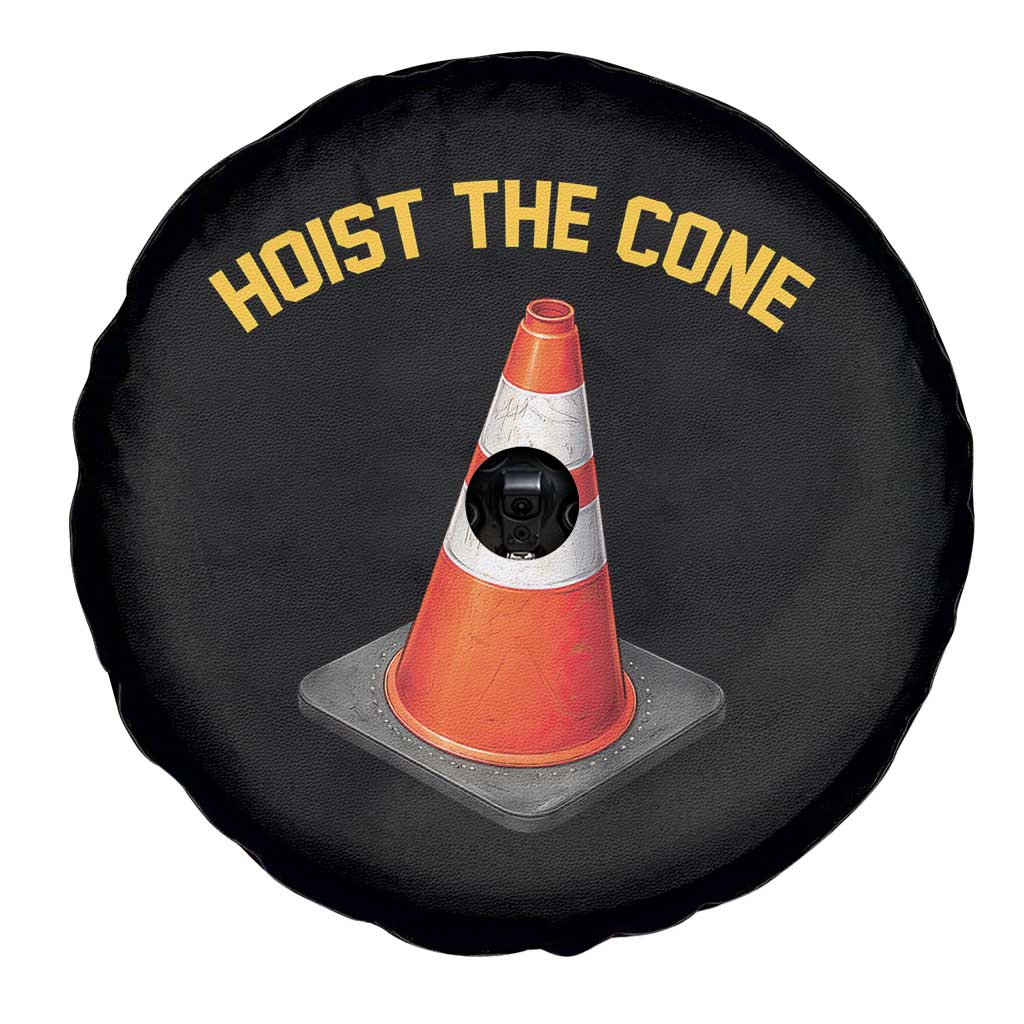 Vintage Hoist The Cone Victory Graphic Spare Tire Cover Funny Baseball Fan Pride Celebration IYKYK Meme TS02 Print Your Wear