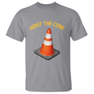 Vintage Hoist The Cone Victory Graphic T Shirt Funny Baseball Fan Pride Celebration IYKYK Meme TS02 Sport Gray Print Your Wear
