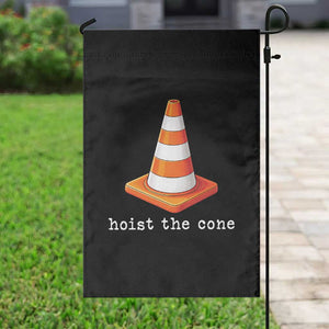 Minimalist Hoist The Cone Typography Garden Flag Funny Baseball Fan Pride Celebration IYKYK Meme TS02 Print Your Wear