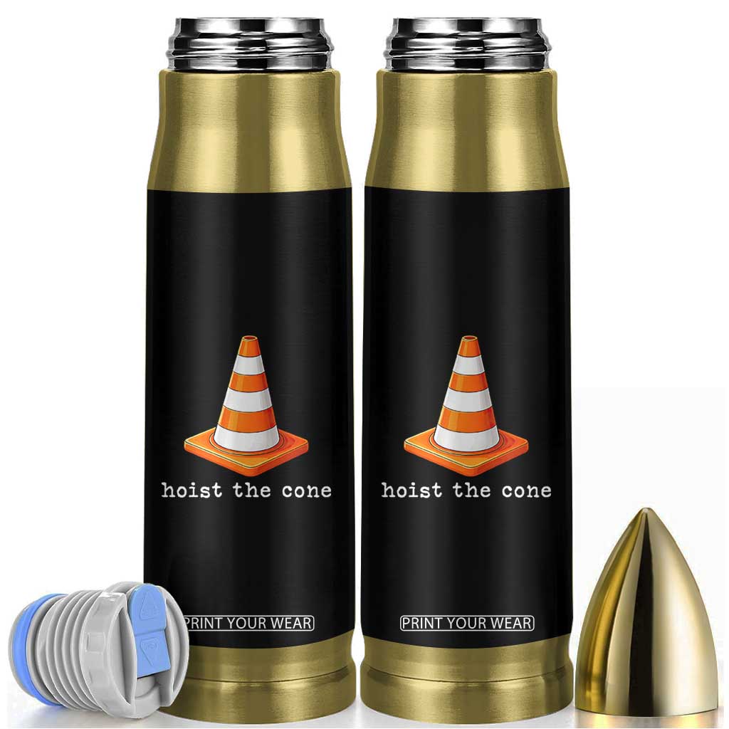 Minimalist Hoist The Cone Typography Bullet Tumbler Funny Baseball Fan Pride Celebration IYKYK Meme TS02 Black Print Your Wear