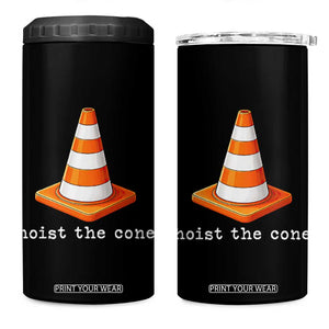 Minimalist Hoist The Cone Typography 4 in 1 Can Cooler Tumbler Funny Baseball Fan Pride Celebration IYKYK Meme TS02 One Size: 16 oz Black Print Your Wear