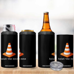 Minimalist Hoist The Cone Typography 4 in 1 Can Cooler Tumbler Funny Baseball Fan Pride Celebration IYKYK Meme TS02 Print Your Wear